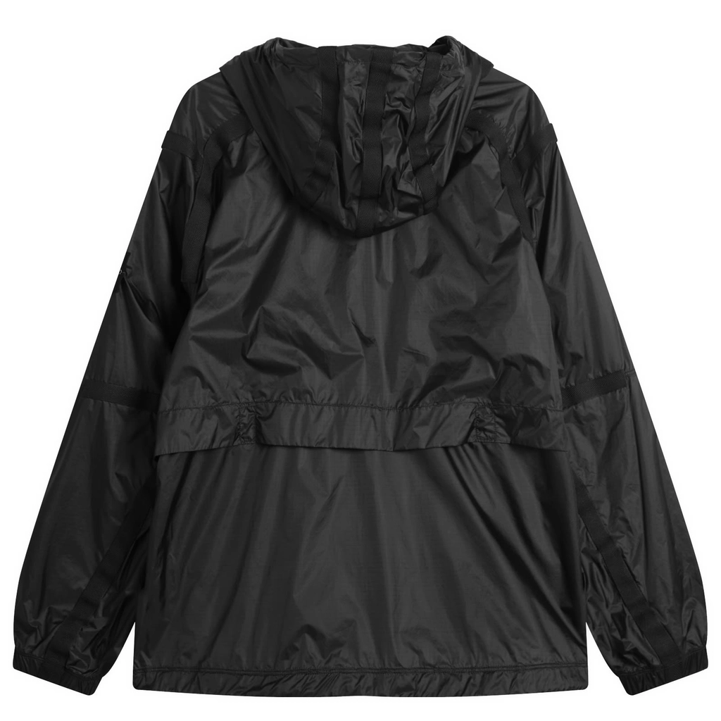 Stone Island Men's Ripstop Light Nylon Hooded Jacket Lead Grey